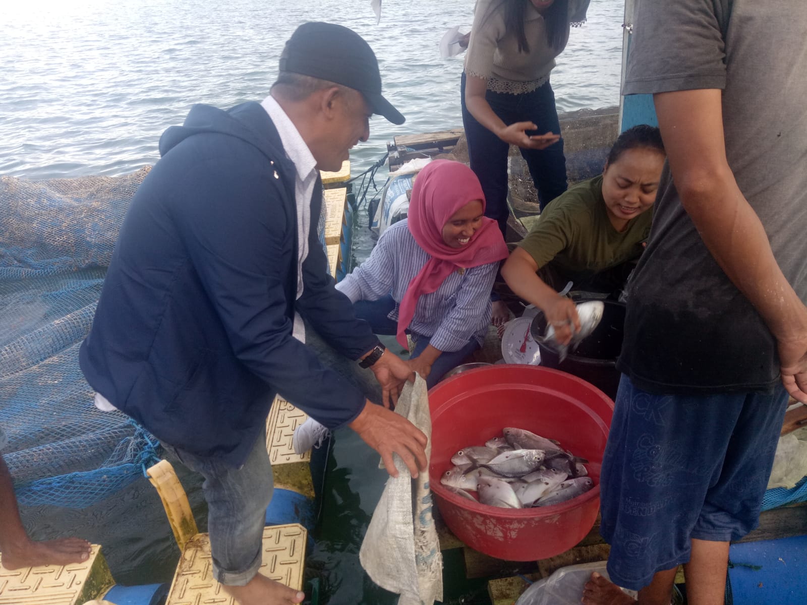 Panen perdana budidaya ikan bubara